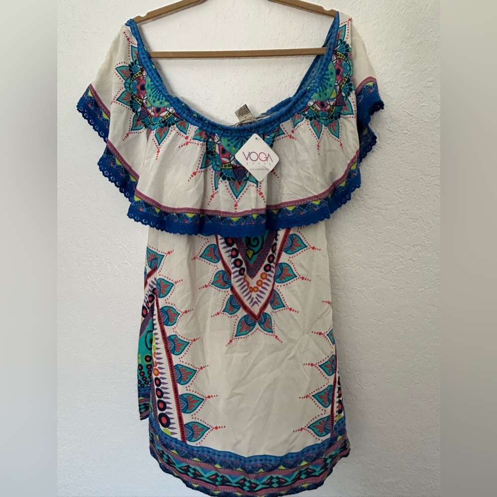 221. FLYING TOMATO off the shoulder, Summer dress